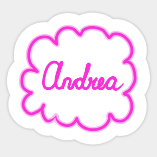 Andrea. Female name. Sticker